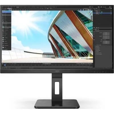 LCD AOC 27'' 27P2Q {IPS 1920x1080 75Hz 250cd 178/178 1000:1 8bit 4ms D-Sub DVI HDMI1.4 DisplayPort1.2 USB-Hub Height adj Pivot Tilt Swivel 2x2W} [27P2Q/30]