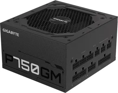 Блок питания Gigabyte ATX 750W GP-P750GM 80+ gold 24pin APFC 120mm fan 8xSATA Cab Manag RTL