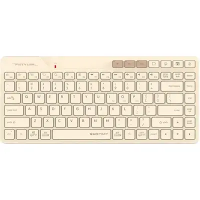 Клавиатура беспроводная A4Tech Fstyler FBK26C AS бежевый (USB, BT/Radio, slim Multimedia) (FBK26C AS)