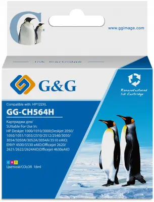 Картридж струйный G&G GG-CH564H многоцветный (18мл) для HP DJ 1050/2050/2050s