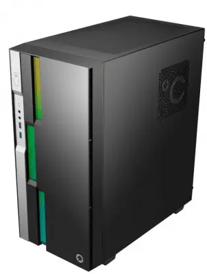 GameMax Корпус Brufen C3 BW без БП, Midi Tower, ATX, ЧБ., Зак. стекл., USB 3.0, 1*120; 1*140мм вент.