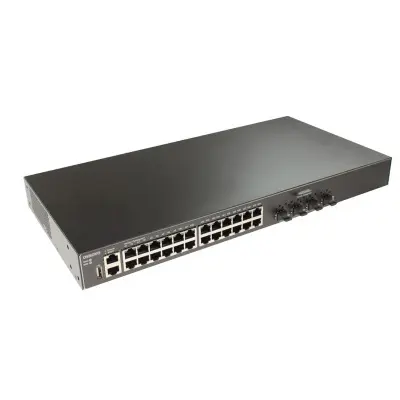 Коммутатор SW-24G4X-L3ST Управляемый стекируемый L3 коммутатор Gigabit Ethernet на 24xRJ45 + 4x10G SFP+ Uplink. Порты: 24 x GE (10/100/1000Base-T) + 4 x 1G/10G SFP+ Uplink, консольный порт, порт управления. Встроенная грозозащита 10kV на порт. Питание: A