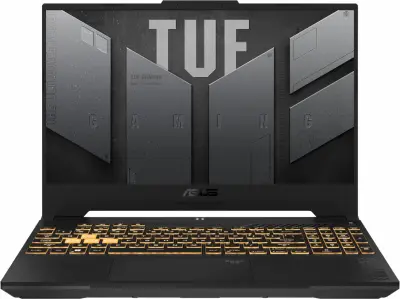 Ноутбук Asus TUF Gaming F17 FX707ZU4-HX019 Core i7 12700H 16Gb SSD512Gb NVIDIA GeForce RTX4050 6Gb 17.3" IPS FHD (1920x1080) noOS grey WiFi BT Cam (90NR0FJ5-M000U0)
