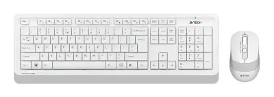 Клавиатура + мышь A4Tech Fstyler FG1010S клав:белый/серый мышь:белый/серый USB беспроводная Multimedia (FG1010S WHITE)