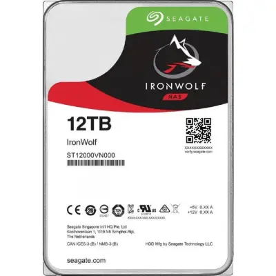Жесткий диск Seagate SATA-III 12Tb ST12000VN0008 NAS Ironwolf (7200rpm) 256Mb 3.5"