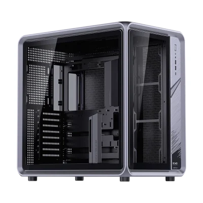 Корпус без блока питания Case JONSBO BO400, Midi-Tower, TG, no fan, 2xUSB-A 3.0 + 1xUSB-C 3.2, ATX, mATX, mITX Grey