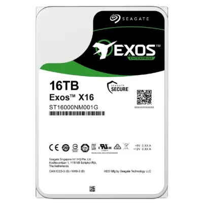 16TB Seagate Exos X16 (ST16000NM001G-FR) {SATA 6Gb/s, 7200 rpm, 256mb buffer, 3.5"} RECERTIFIED