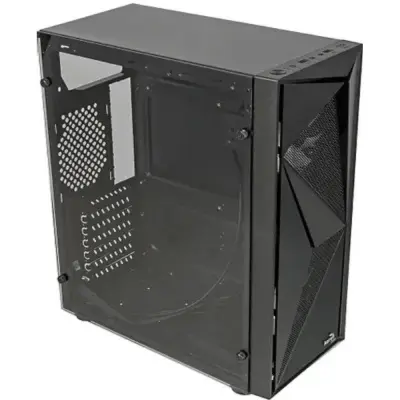 Корпус MidiTower AEROCOOL GLIDER COSMO-G-BK-V1 black (ATX, без БП, FRGB, 2xUSB2.0+USB3.2) (4710562754124)