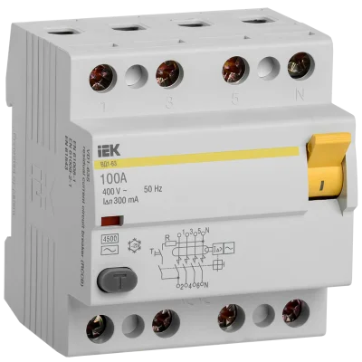 УЗО ВД1-63 4Р100А 300мА IEK