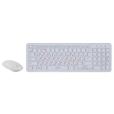 Perfeo беспров. набор "UNION", USB: клав-ра 96 кн. + мышь 4 кн., 1000-1200-1600 DPI