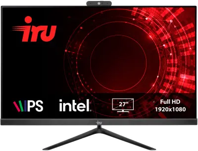 Моноблок IRU Office 27IH5PA 27" Full HD i5 11400 (2.6) 16Gb SSD1Tb UHDG 730 CR Free DOS GbitEth WiFi BT 120W Cam черный 1920x1080