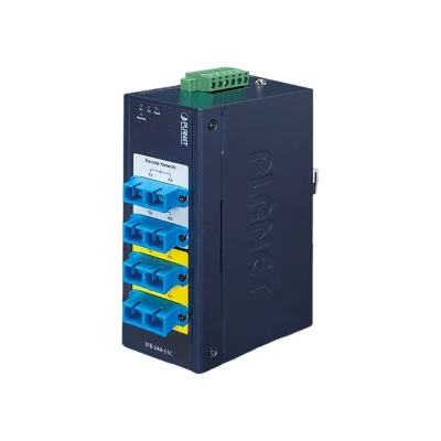 промышленный коммутатор/ PLANET IFB-244-SSC Industrial 2-channel Optical Fiber Bypass Switch w/ 4x SC Single mode (-40~75 C, dual 9~48V DC/24V AC)