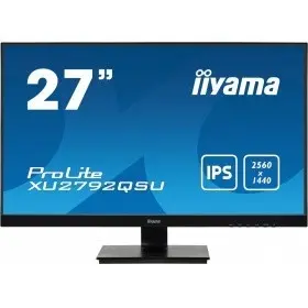 LCD Iiyama 27'' XU2792QSU-B1 {IPS 2560х1440 350cd 178/178 1000:1 5ms D-Sub DVI HDMI DisplayPort USB-Hub}