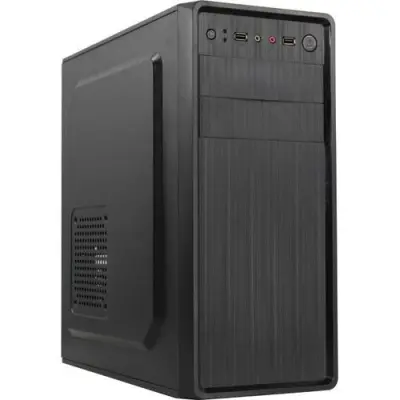Exegate EX283730RUS Корпус Miditower ExeGate XP-401-350W-12 (ATX, БП XP350 с вент. 12см, 2*USB, аудио, черный)