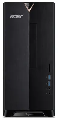 ПК Acer Aspire XC-830 Cel J4025 (2) 4Gb SSD128Gb UHDG 600 CR Windows 10 Home GbitEth 65W черный