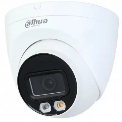 DAHUA DH-IPC-HDW2449TP-S-LED-0280B Уличная турельная IP-видеокамера Full-color с ИИ 4Мп, 1/2.9” CMOS, объектив 2.8мм, видеоаналитика, LED-подсветка до 30м, IP67, корпус: металл, пластик