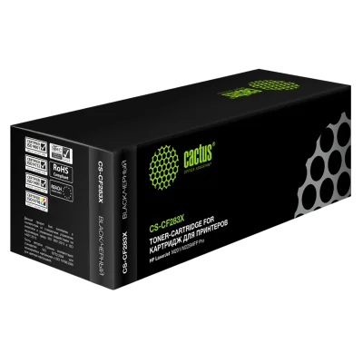 -/ Картридж лазерный Cactus CS-CF283X CF283X черный (2200стр.) для HP LJ Pro M225dn/M201/M202
