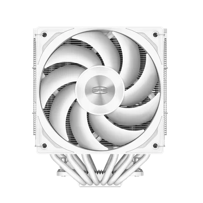 Кулер для процессора PCCooler RZ620 WH, 2x120mm FAN, 6 HEAT PIPES, 4-PIN PWM, 500-2200 RPM, 32 DBA, FDB BEARING, LGA 1851/1700/1200/115X, AMD AM5/AM4