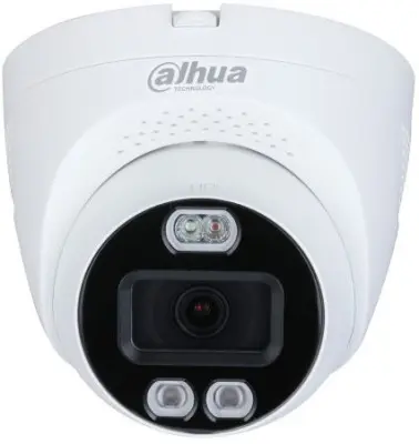 Камера видеонаблюдения аналоговая Dahua DH-HAC-ME1509TQP-PV-0280B 2.8-2.8мм HD-CVI HD-TVI цветная корп.:белый
