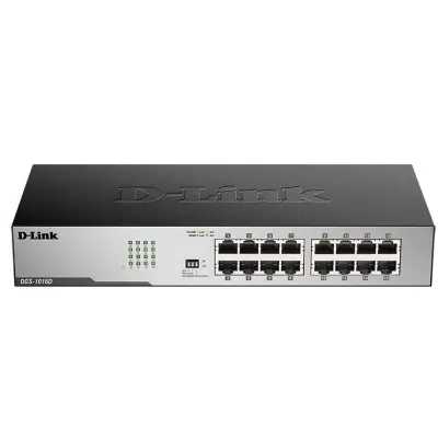 D-Link DGS-1016D/J1A Неуправляемый коммутатор с 16 портами 10/100/1000Base-T