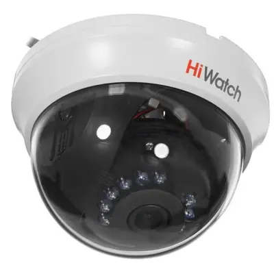 HiWatch DS-T591(C) (2.8 mm) 5Мп внутренняя купольная HD-TVI камера с ИК-подсветкой до 20м
