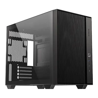 Корпус Case ID-Cooling FLOW 500 Black mATX/ win TG/no fan/ Gen2 Type C/ CPU180mm/ GPU 403mm/ no PSU