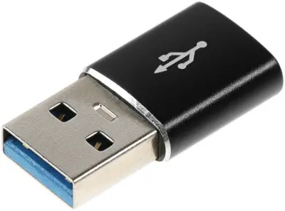 Адаптер Premier 6-071-3 USB 3.0 A(m) USB Type-C (f) черный пакет