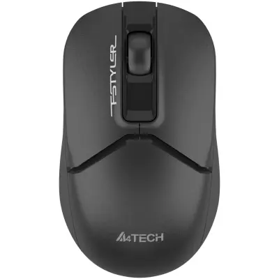 Мышь A4Tech Fstyler FG12S черный оптическая 1200dpi silent беспров. USB 3but (FG12S BLACK)