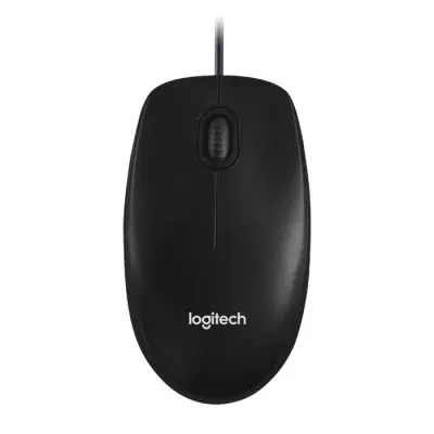 Мышь Logitech M100, оптическая, проводная, USB, черный