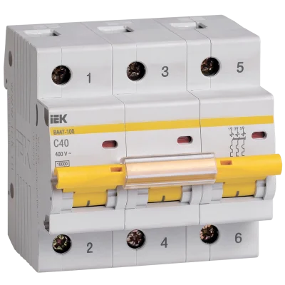 KARAT Авт. выкл. ВА47-100 3P C 40А 10кА IEK