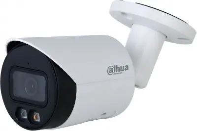 DAHUA DH-IPC-HFW2449SP-S-IL-0360B Уличная цилиндрическая IP-видеокамера Full-color с ИИ 4Мп, 1/2.9” CMOS, объектив 3.6мм, видеоаналитика, ИК до 30м, LED до 30м, IP67, корпус: металл