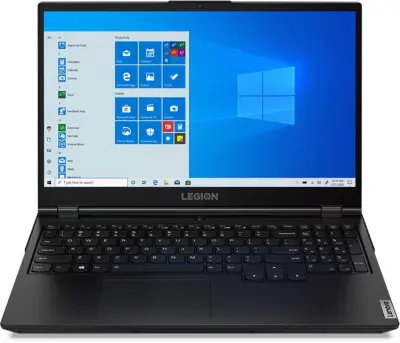 Ноутбук Lenovo Legion 5 15IMH6 Core i5 10500H 16Gb SSD512Gb NVIDIA GeForce RTX 3050 Ti 4Gb 15.6" IPS FHD (1920x1080) Windows 10 Home black WiFi BT Cam