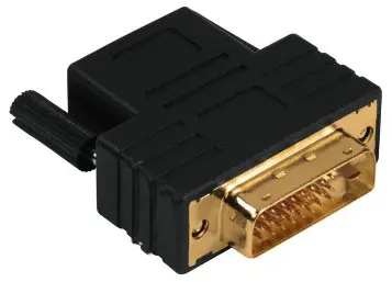 Адаптер Hama 00122237 DVI-D (m) HDMI (f) черный