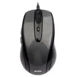 A-4Tech Мышь N-708X (-1) (серый глянец, черный) USB, 5+1 кл.-кн.,провод.мышь