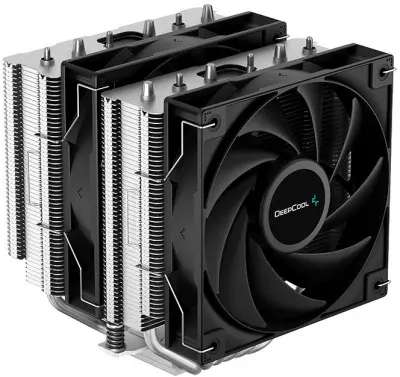 Устройство охлаждения(кулер) Deepcool AG620 Soc-AM5/AM4/1151/1200/2066/1700 черный 4-pin 15-29dB Al+Cu 260W 1300gr Ret (R-AG620-BKNNMN-G-1)