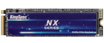 Твёрдотельный накопитель KingSpec SSD 1TB M.2 2280 PCIe 3.0 x4 NVMe R3400/W3100MB/s 3D TLC MTBF 1.5M 380000/320000 IOPS 1000TBW