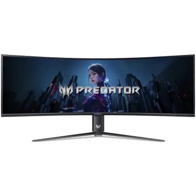 LCD Acer 57" Z57bmiiphuzx {VA 7680x2160 120Hz 1ms 1000cd 2xHDMI2.1 DisplayPort USB-C(PD90W) 4xUSB3.2 2x10W}