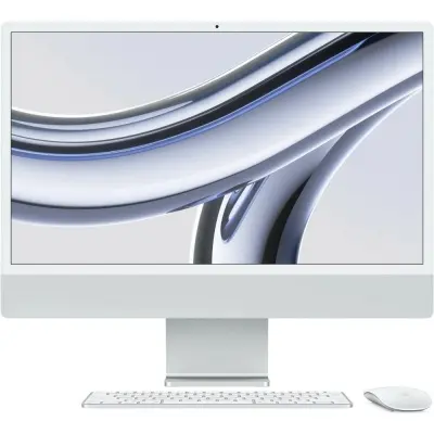 Apple iMac 24 2023 [Z19500023] (КЛАВ.АНГЛ.) Silver 24" Retina 4.5K {Apple M3 8C CPU 8C GPU/16GB/512GB SSD/без переходника на EU}}