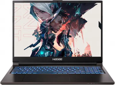Ноутбук Hasee T8-DA5NP+ Core i5 12500H 16Gb SSD512Gb NVIDIA GeForce RTX 3060 6Gb 16" IPS 2.5K (2560x1600) Free DOS black WiFi BT Cam 3410mAh