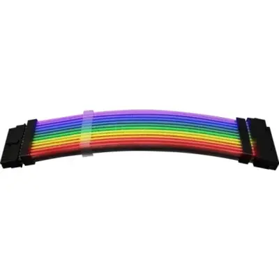1STPLAYER Кабель-удлинитель для БП 1STPLAYER MC-24PIN-01 / RGB, 24-pin, 200mm, 2-pin 5v input / RGB