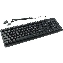 Клавиатура SVEN Standard 301 USB+PS/2 чёрная SV-0310301PUB
