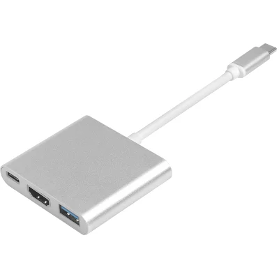 GCR Переходник USB Type C на HDMI + USB 3.0 (USB 3.2 Gen 1) + TypeC