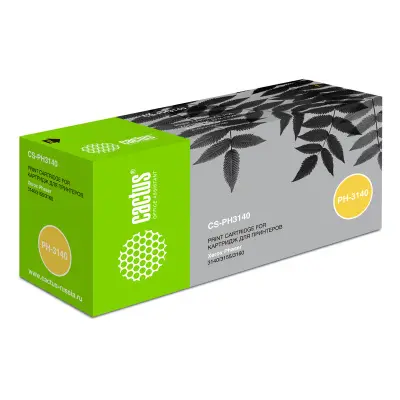 -/ Картридж лазерный Cactus CS-PH3140 108R00908 черный (1500стр.) для Xerox Phaser 3140/3155/3160