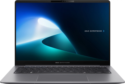 Ноутбук Asus Expertbook P5405CSA-NZ0298 Core Ultra 5 226V 16Gb SSD512Gb Intel Arc 14" IPS WQXGA (2560x1600) noOS grey WiFi BT Cam (90NX0861-M00CE0)