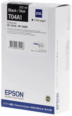 Картридж струйный Epson C13T04A140 черный (11500стр.) для Epson