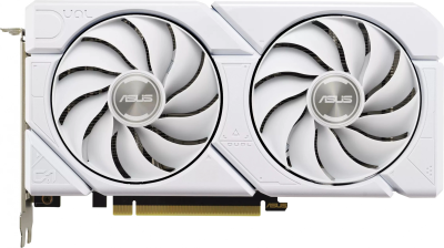 Видеокарта Asus PCI-E 4.0 DUAL-RTX4060-O8G-EVOWHITE NVIDIA GeForce RTX 4060 8Gb 128bit GDDR6 2505/17000 HDMIx1 DPx3 HDCP Ret