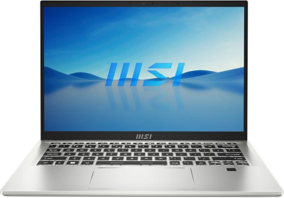 Ноутбук MSI Prestige 14H B12UCX-608US Core i5 12500H 16Gb SSD512Gb NVIDIA GeForce RTX 2050 4Gb 14" IPS FHD (1920x1080) Windows 11 Home Multi Language silver WiFi BT Cam (9S7-14F122-608)