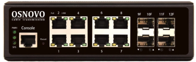 Коммутатор Osnovo SW-70804/IL 2xКомбо(1000BASE-T/SFP) управляемый