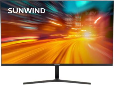 Монитор SunWind 27" SM-27FI223 черный IPS LED 5ms 16:9 HDMI матовая 250cd 178гр/178гр 1920x1080 100Hz FreeSync VGA DP FHD 4.2кг