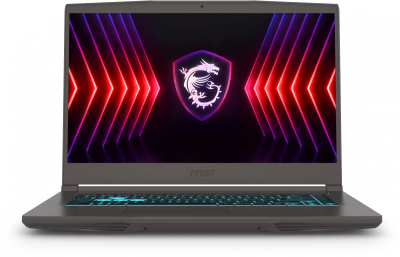 Ноутбук MSI Thin 15 B12UCX-1415AU Core i5 12450H 16Gb SSD512Gb NVIDIA GeForce RTX 2050 4Gb 15.6" IPS FHD (1920x1080) Windows 11 Home Multi Language grey WiFi BT Cam (9S7-16R831-1415)